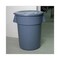Boardwalk Flat-Top Round Lids for 44 Gallon Waste Receptacles - Gray